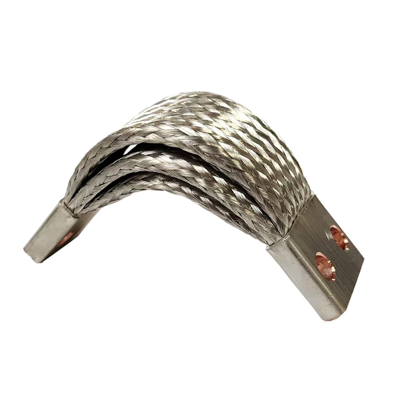 Flexible copper braided wire busbar