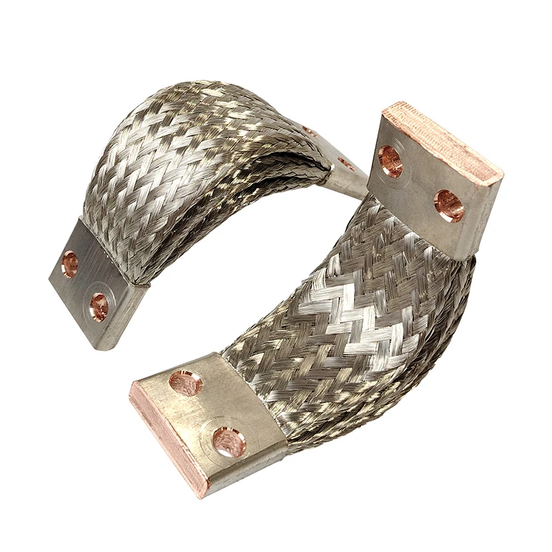 Flexible copper braided wire busbar