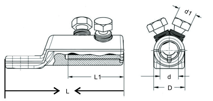 TMCL Mechanical Cable Lug with Shear
