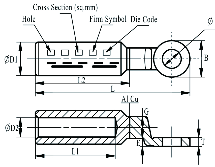 Bimetallic Lugs BLF-DIN