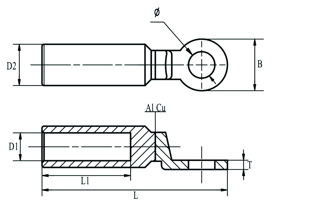 Bimetallic Lugs DTL-2