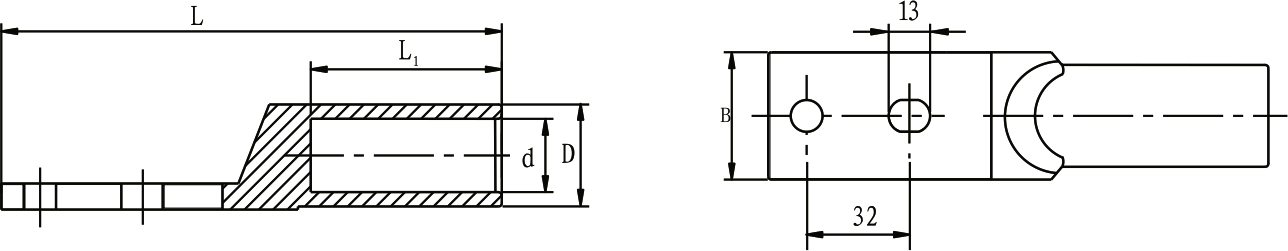 Bimetallic Cable Lugs DTL-2-F