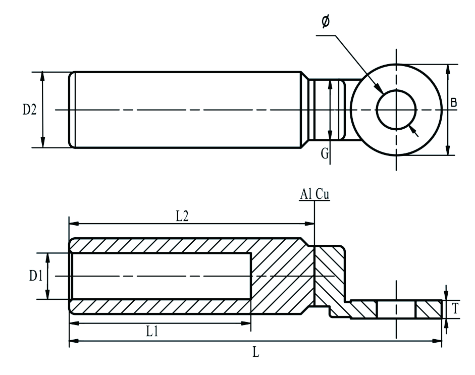 Terminals Bimetallic Lug BLF-E