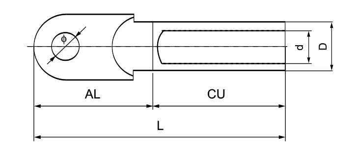 Bimetal Terminal Lug DLT