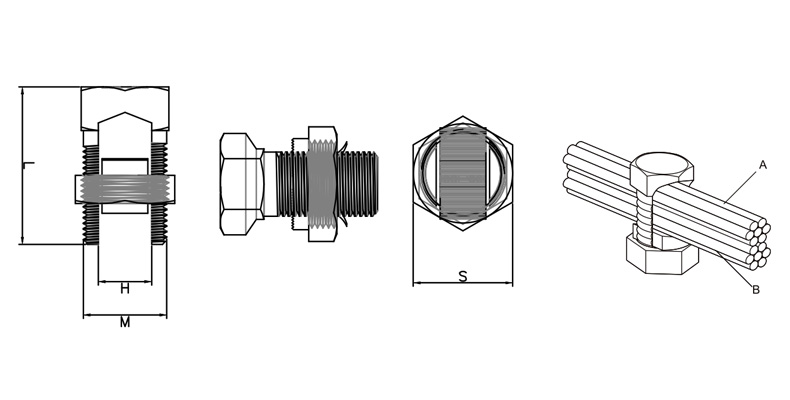Grounding clip T/J