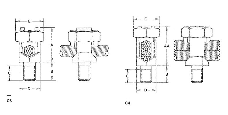 Grounding clip TJ -SL